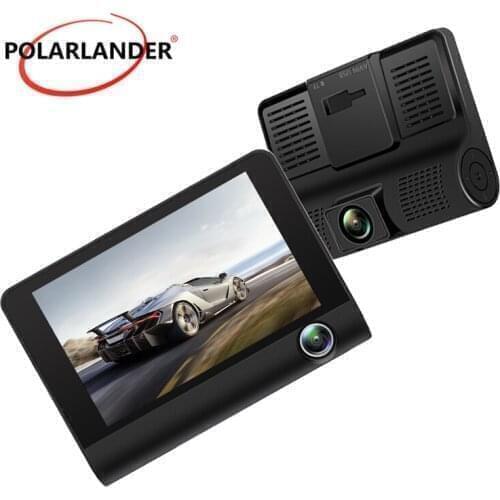 Car DVR Loop Recording Night Vision Three Records 1080P HD G-sensor Starlight 4 inch Black IPS Screen