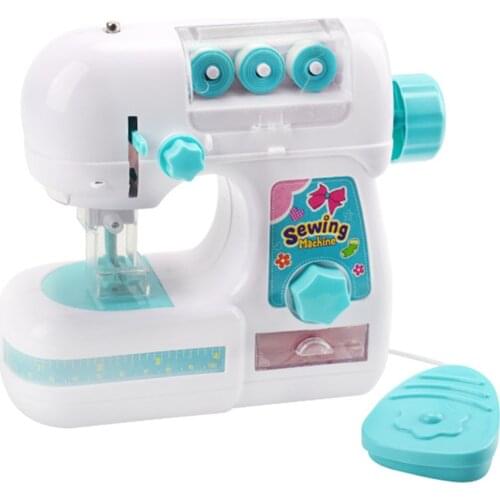 Kids Simulation Sewing Machine Toy Mini Furniture Toy Educational Learning Design Clothing Toys Creative Gifts For Girl Children