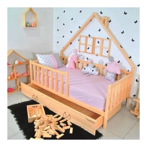 Markaawm Montessori Children Bed Drawers 90 X190 Cot Rain