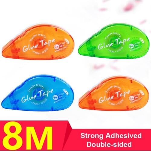 Sharkbang 8MMx8M Dot Double-Sided Glue Tape Super Strong Adhesived Tapes For Journals Books Office Creative School Supplies