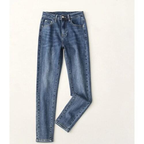 Jeans Women Pants 2020 Fashion Bandage Chic Solid Ripped Skinny Jean Long Denim Mom Bodycon Leggings Punk Francais Streetwear