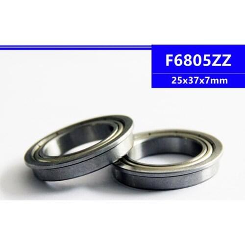 10pcs/50pcs F6805ZZ 25*37*7mm flange deep groove ball bearing 25x37x7mm Flanged bearing F6805Z