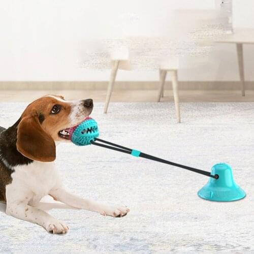 Dog Suction Cup Push Ball Toys Interactive Elastic Ropes Pet Tooth Cleaning Chewing PlayingTreat Toys Dog Accessories