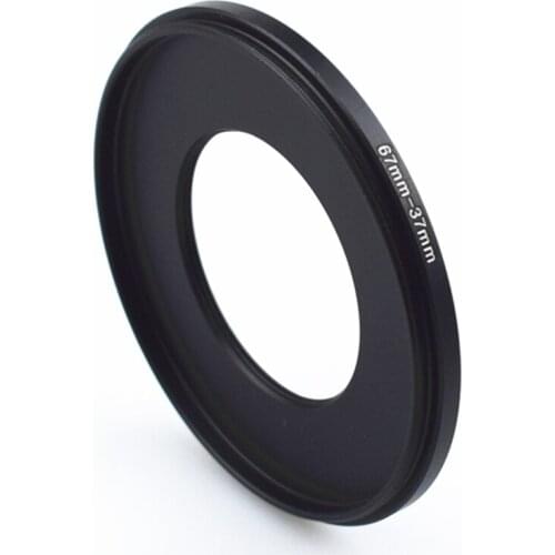 Wholesale 67mm-37mm Step-Down Metal lens filter Adapter Ring/67mm Lens to 37mm UV CPL ND Accessory