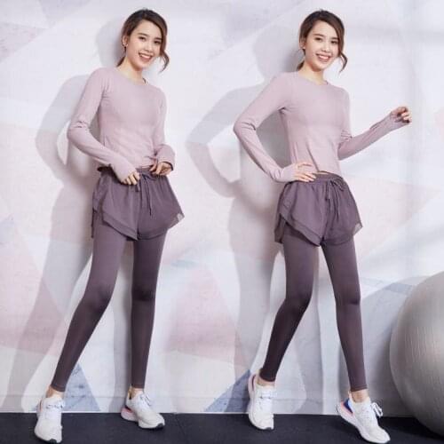 Two Piece Set Women Yoga Running Suit Womens Gym Professional High End Net Red Sports Clothes Conjuntos De Mujer Ensemble Femme