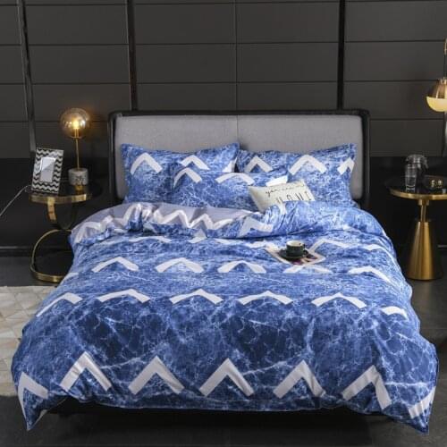 Black White Lattice Printed Bed Cover Set Kids Duvet Cover Adult Child Bed Sheets And Pillowcases Comforter Bedding Set 61037