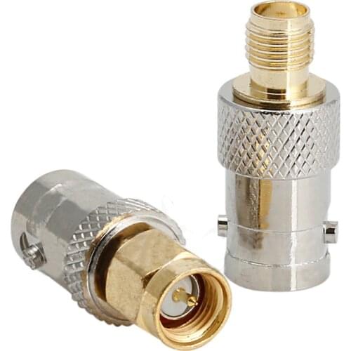 BNC To SMA Connectors Type 4pcs Male Female RF Connector Adapter Test Converter Kit Set