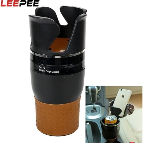 LEEPEE Universal Car Organizer Auto Sunglasses Drink Cup Holder for Coins Keys Phone Stand Car Phone Holder Car-styling
