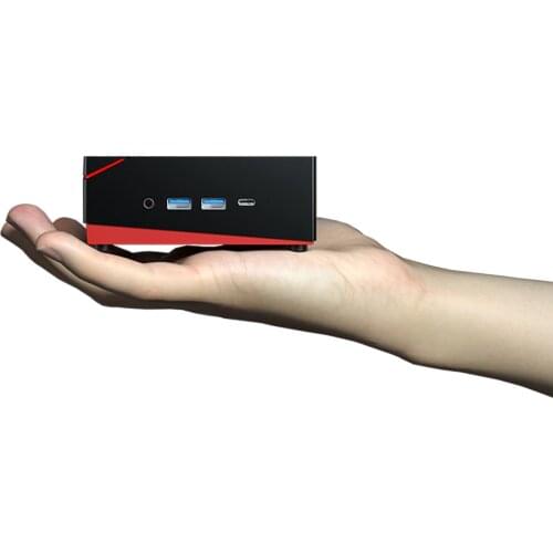 NEW AMD Mini Computer Ryzen 5 4500U 2*DDR4 NVMe SSD 2*LAN Desktop Gaming PC Type-C 4K HTPC Windows 10 WiFi6 BT5.1