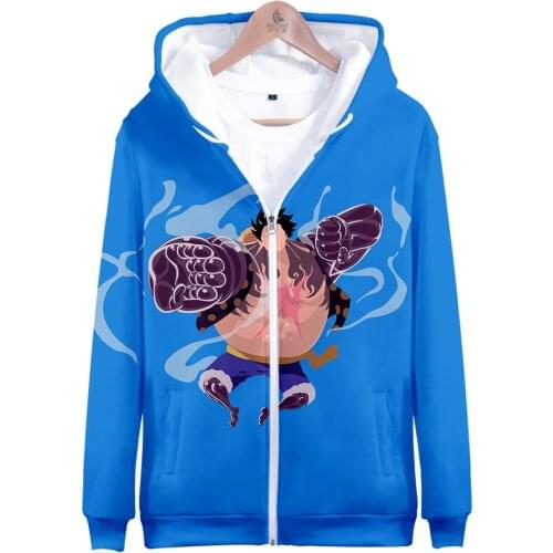 New 3D Print ONE PIECE zipper Jacket Keep warm Sweatshirt Closing sleeves Coat Hoodies Men/Women Streetwear Harajuku Pullover