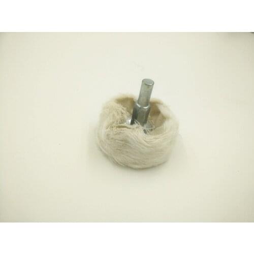 New 2pc/lot Cotton Polishing Pad With 6mm shank Polishing Fiber wheels Buffing wheels