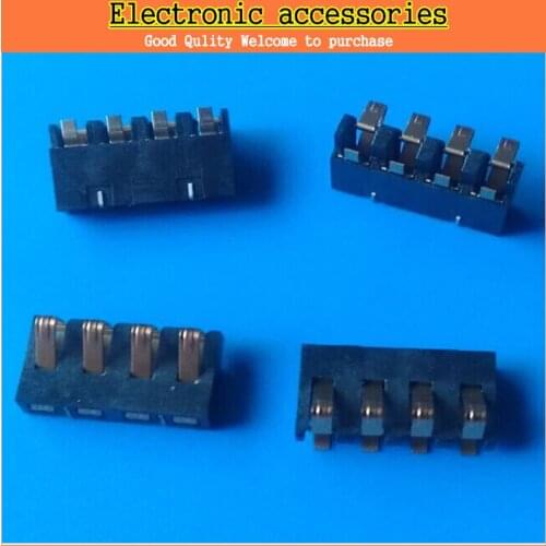 New 4pin Mobile phone battery connector battery holder 2.5PH length10MM* width 5.3 and H2.4\H3.0\H3.5