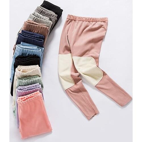 2021 Autumn Winter Kids Trousers Cotton Casual Soft Baby Girls Boys Sleep Pants Velvet Thick Warm Home Pants For Boys 4-11 Years