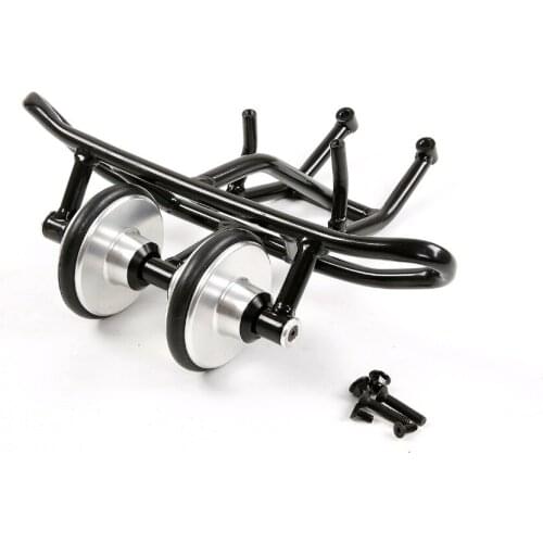 Rear Wheel Bar Wheelie Bar with Double Wheel Fit for 1/5 HPI ROVAN ROFUN KINGMOTOR BAJA 5B SS RC CAR PARTS
