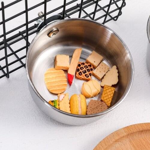 Hanging Cage Bowl for Pet Birds Anti-turnover Stainless Steel Feeding Food Drinking Feeder Dish Cup for Parrot Parakeet Lovebird