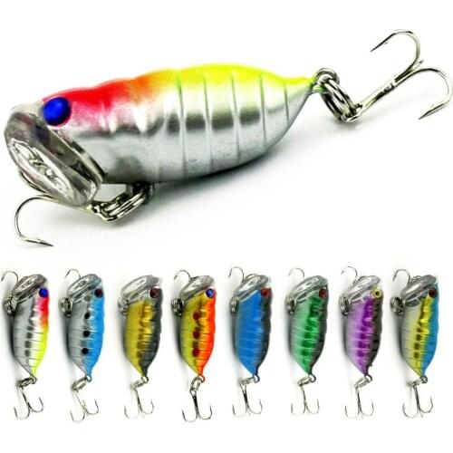 1Pcs 4cm 4.4g Insects Fishing Lure Fishing Bait Bass Cicada Iscas Artificiais Para Pesca Crankbait Fishing Tackle Top Water Lure