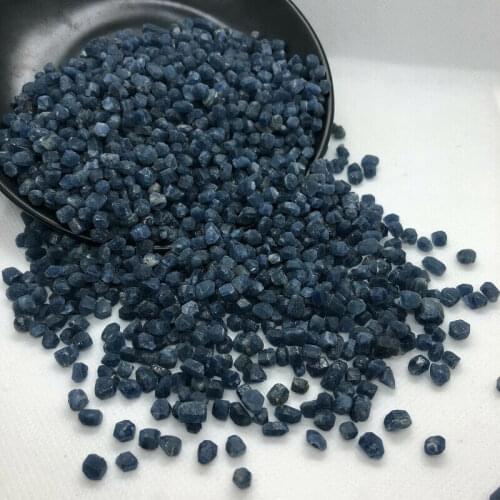 Drop Shipping 50g Rare 3-5mm Natural Blue Sapphire Corundum Rough Specimen Mnerals Healing Gemstones Natural