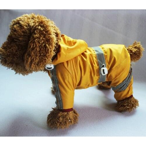 Waterproof dog clothes small dog pet raincoat coat puppy raincoat York Chihuahua dog clothes pet supplies sunscreen windproof