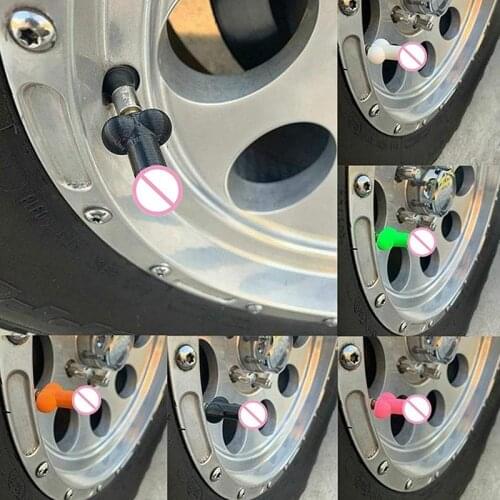 Air Caps Cover Prank Tire Cap Tire Valve Stem Caps Bolt-In Theftproof Wheel