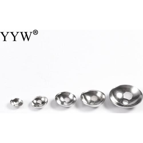 200pcs/Lot Beads Caps Jewelry Findings Spacer Beads For Jewelry Making Charms Necklace Bracelets 4mm 5mm 6mm 8mm beads end cap