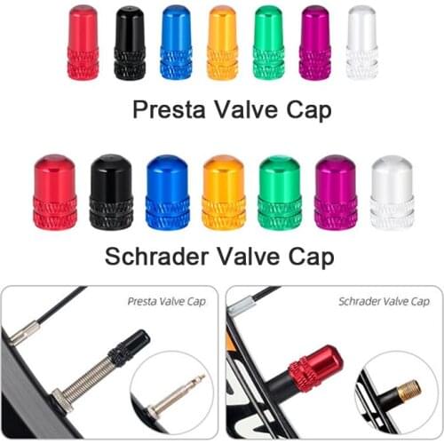 4Pcs Tyre Cap Tire Valve Protector MTB Accessories Aluminum Bicycle Tire Valve Cap Ultralight Mountain Road Bike