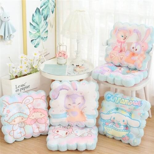 43Cm Cushion Cover Sofa Plush Pillowcase My Melody Kt Pom Pom Purin Throw Cushion Covers Squishy Plush Stuffed Pillow