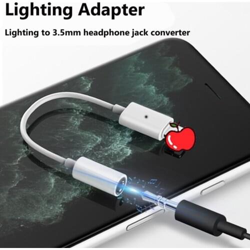 Headphone Adapters 3.5 Jack Lightning Adapter Earphones Adapter Audio cable For iPhone 11 Pro XS Max XS XR X 7 8