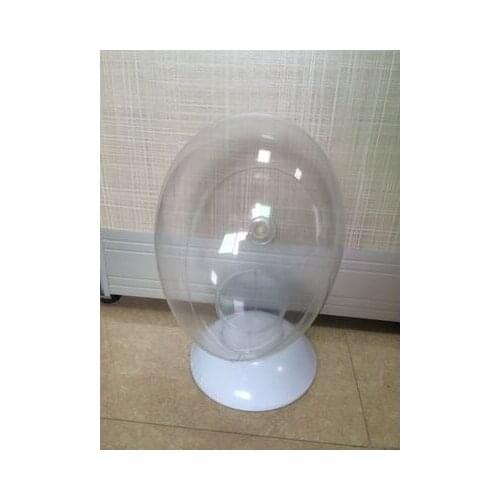 Free Shipping! Fashion Good Looking Clear Inflatable Transparent Head Mannequin