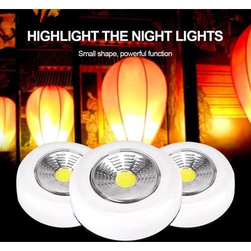 LED Under Cabinet Light With Adhesive Sticker Wireless Wall Lamp Wardrobe Cupboard Drawer Closet Bedroom Kitchen Night Light