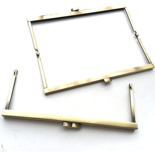 2019 Bronze DIY Purse Handbag Handle Coins Bags Metal Kiss Clasp Lock Frame 20cm New Fashion Handle