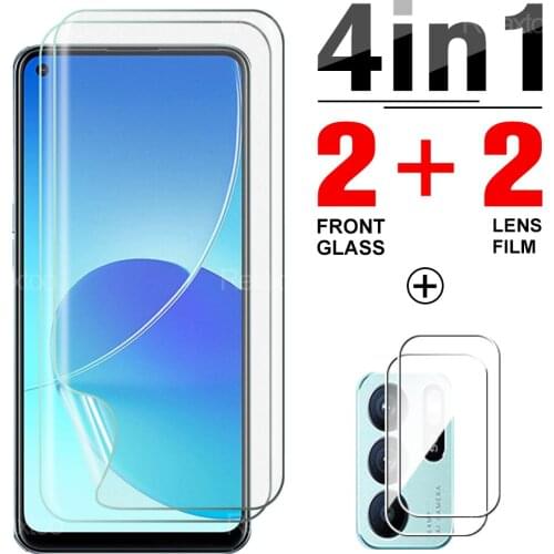 4 in 1 Hydrogel Front Film For Oppo Reno 6Z 6.4" Reno6 6 Z Safety Phone Explosiong-proof Full Cover Screen Protector Camera Glas