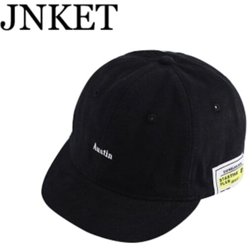 JNKET New Retro Unisex Short Visor Baseball Cap Hip Hop Caps Outdoor Sunhat Snapbacks Hats Gorras Casquette