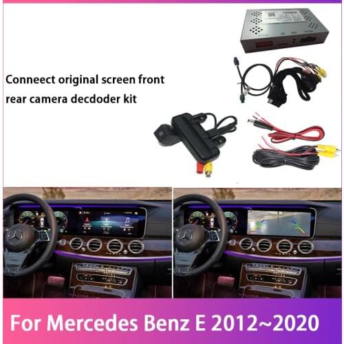 For Mercedes Benz E 2012~2020 Reverse Camera Kit Full HD Night vision Rear View Backup Parking Camera Whit decoder Update Screen
