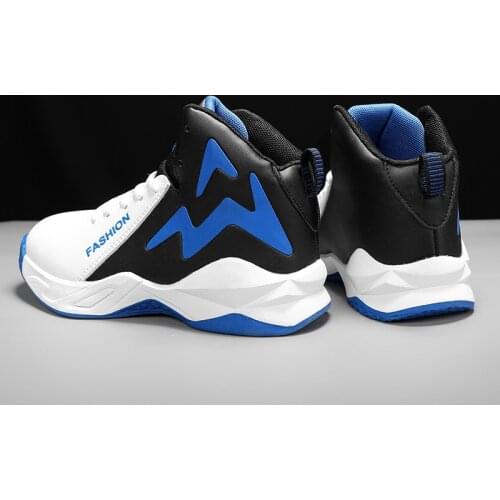 Basketball Children Casual Shoes For Boys Sneakers Girls Shoes Kids Sneakers Leather Rubber Lace-up Sport Trainers tenis menino