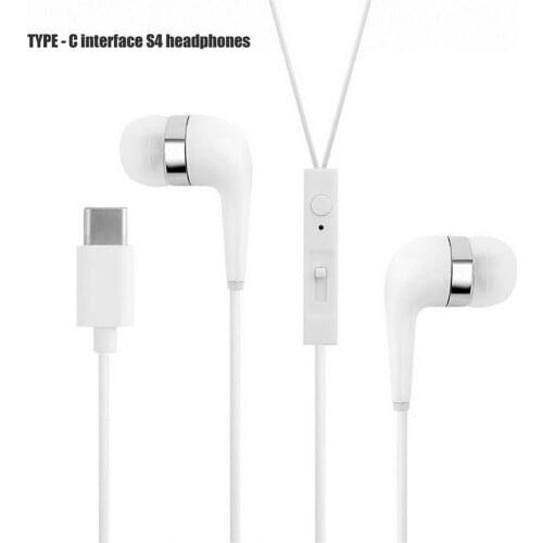 USB Type C Earphone Dynamic Drive HiFi USB-C Earbuds In-ear Bass Metal Sport Gaming Headset with Mic for Xiaomi Huawei Letv