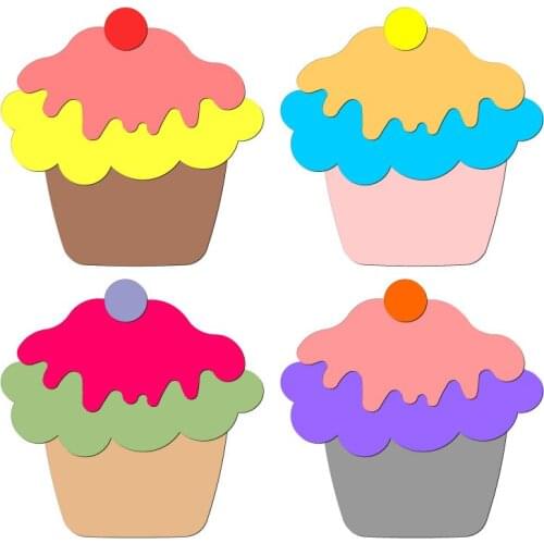 New ice cream cake Wooden Die Scrapbooking C2759 Cutting Dies Multiple Sizes Compatible with most die cutting machines