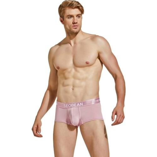 NEW 2021 SEOBEAN summer mens sexy Cotton Tracksuit U bag boxer underwear