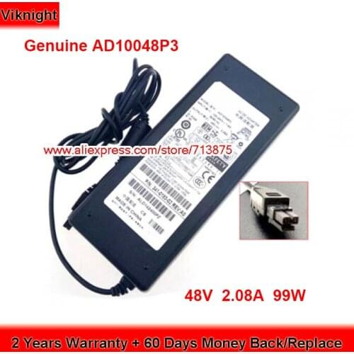 Genuine AD10048P3 99W Charger 48V 2.08A AC Adapter for ASA 5505 FIREWALL 5505 WLC2106 ASA5505 341-0183-PWR-5505 Power Supply