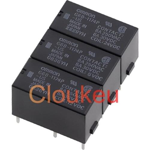 Relay G6B-1114P 1174P 2214P 2114P 2014P-US-5VDC 12VDC 24VDC 5A 8A 4pin 6pin