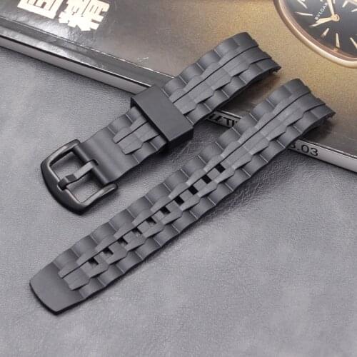 Rubber strap mens watch accessories 22 mm for Casio EF-550 outdoor sports waterproof silicone strap ladies strap pin buckle