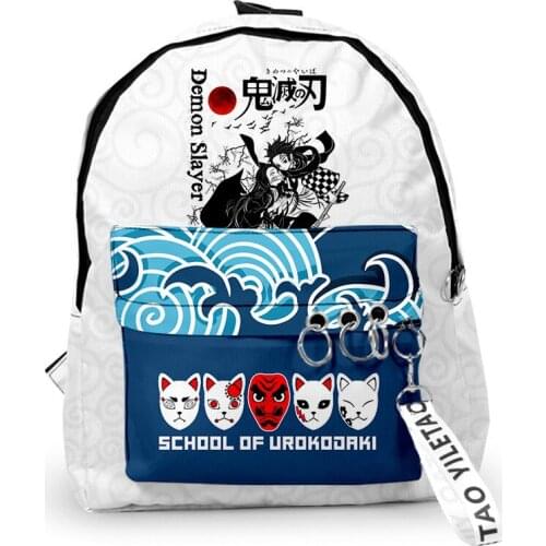 2020 Anime Demon Slayer Backpacks Men Women Harajuku School Bags Travel Bags 3D Print Fashion Teenage Notebook Backpack