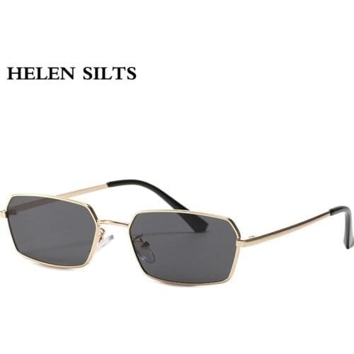 Vintage Small Square Sunglasses Women Men Steampunk Rectangle Sun Glasses Female Shades Punk Eyeglasses Metal Eyewear Oculos