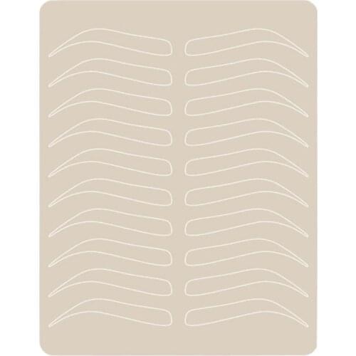 Microblading Supplies Eyebrow Practice Latex Skin Permanent Makeup Eyebrow Tattoo Training Both Side No Ink Needed Dotting line