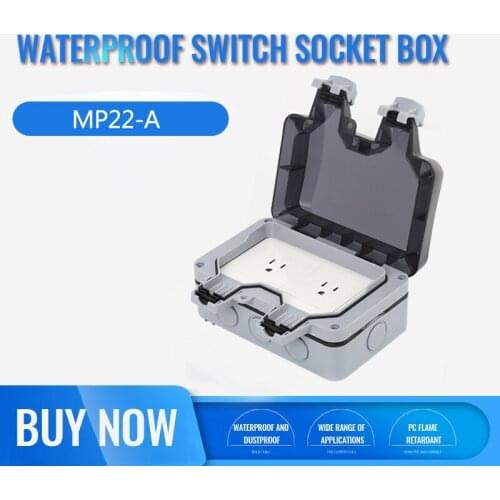 Waterproof and Dustproof American Standard Embedded Power Adapter, Household Aair Conditioner and Other Electrical Socket Boxes