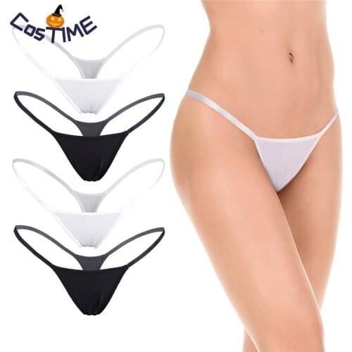 Womens Sexy Briefs Low Rise Micro Back G-String Thong Panties Underwear Sheer Tiny Sexy Lingerie Summer Bikini T-back