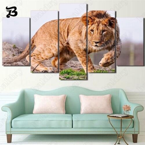 Animals Paintings On Canvas Wall Art Lion Canvas Posters and Prints for Living Room Home Decoration Decorative Wall Pictures