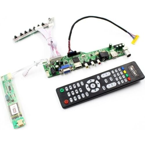 LCD TV controller board support TV AV VGA Audio USB HDMI-Compatible for 15.4 inch B154EW06 V0 LP154WX4-TLC5 lcd panel 1280*800