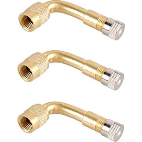 45/90/135 Degree Brass Air Tyre Valve Extension Car Truck Bike Motorcycle Wheel Tires Parts Drop Shipping