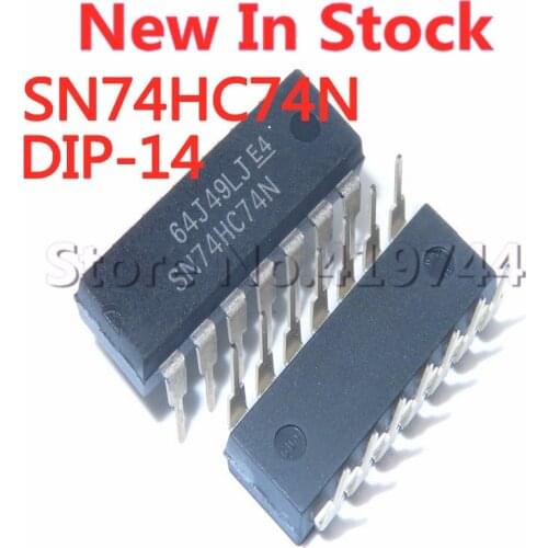 5PCS/LOT SN74HC74N SN74HC74 74HC74N DIP-14 In Stock NEW original IC