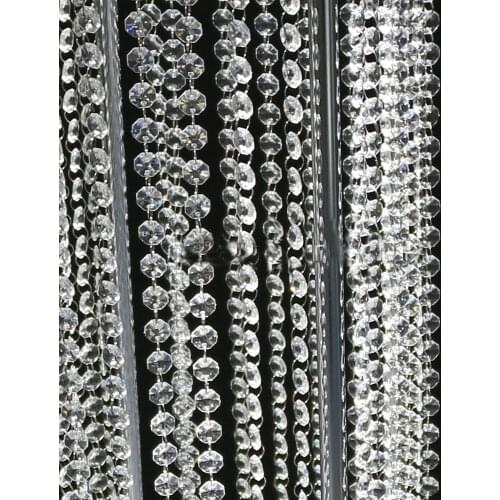 500meter/lot 14mm crystal Acrylic octagon beads for Diy Chandelier parts, Acrylic garland strands Wedding Decoration, Curtains